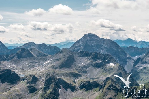 Blick zu Klafferkessel, Greifenberg und Hochgolling in den Schladminger Tauern