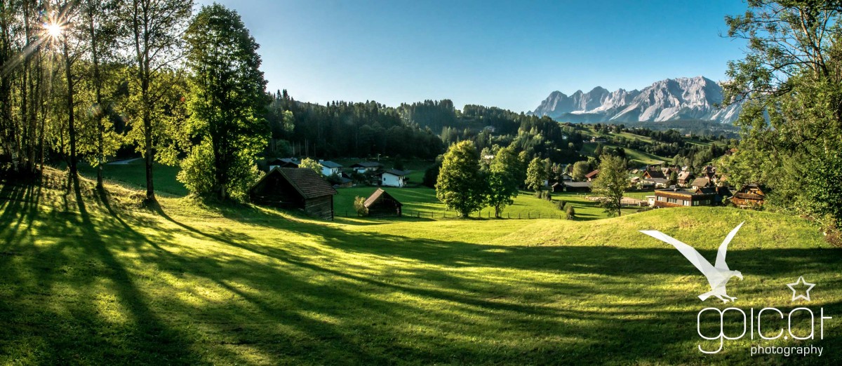 Herrlicher Spätsommerabend über dem Dörfchen Untertal